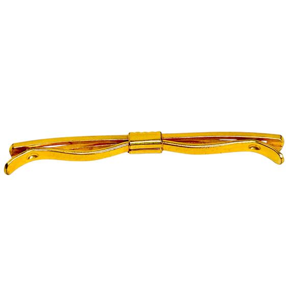 Vintage Art Deco Open Bow Collar Stay Clip - Picture 2 of 4